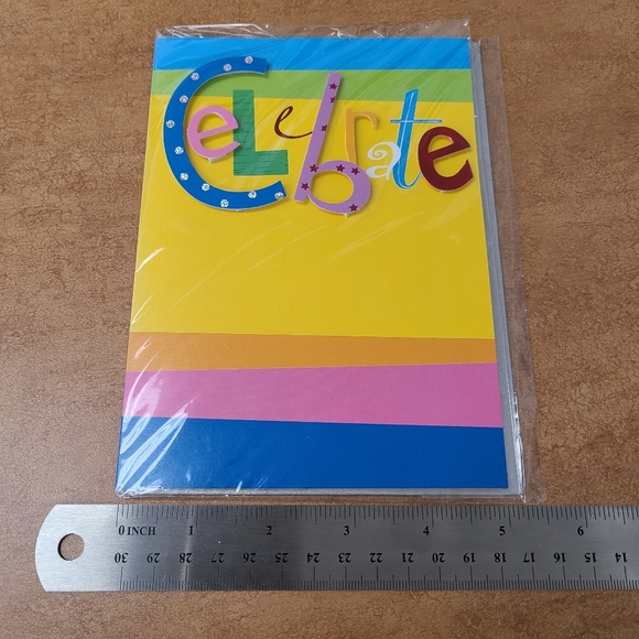 🆕️Birthday Card - Celebrate Colorful - Picture 4 of 9